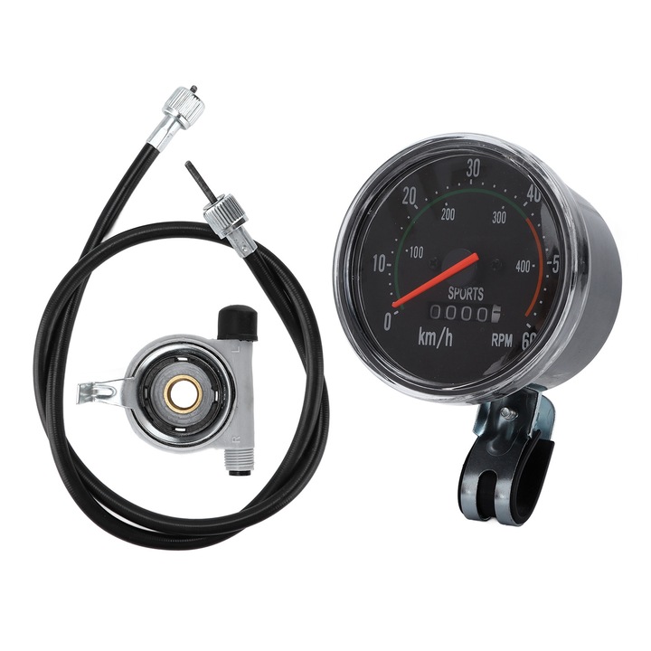 Vitezometru 0-60 km/h 0-400 rpm cu senzor de kilometraj de 750 mm pentru bicicleta MTB 49cc 50cc 60cc 66cc 80cc Enforose