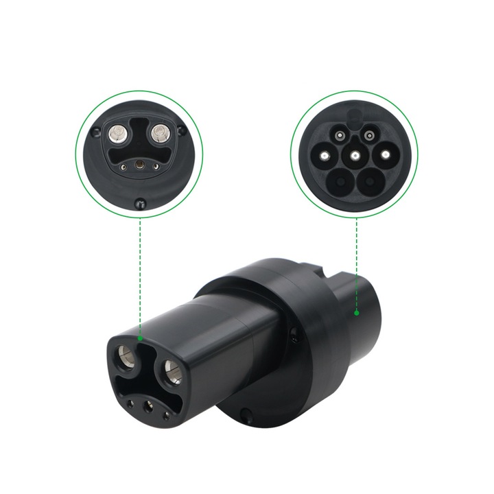 Adaptor TESLA standard US catre TYPE 2, incarcare masini electrice/hibride, 80A, monofazic