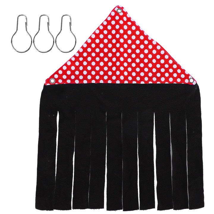 Culcus pentru animale Enforose, hamac cu ciucuri, pentru hamster, porcusor de Guineea, iepure, 30x30cm