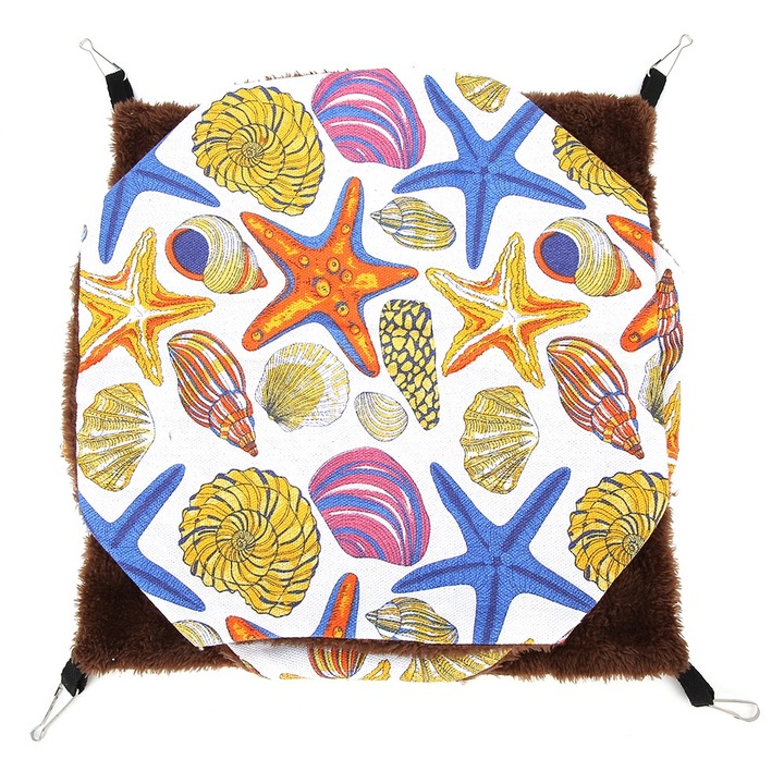 Culcus pentru animale Enforose, hamac cu 3 straturi, pentru hamsteri si veverite, multicolor, dimensiuni mici