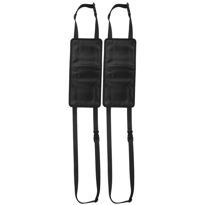 Комплект от 2 държача за въдици, съхранение за риболов в кола, каишка с кука и примка, регулируем фиксиращ колан