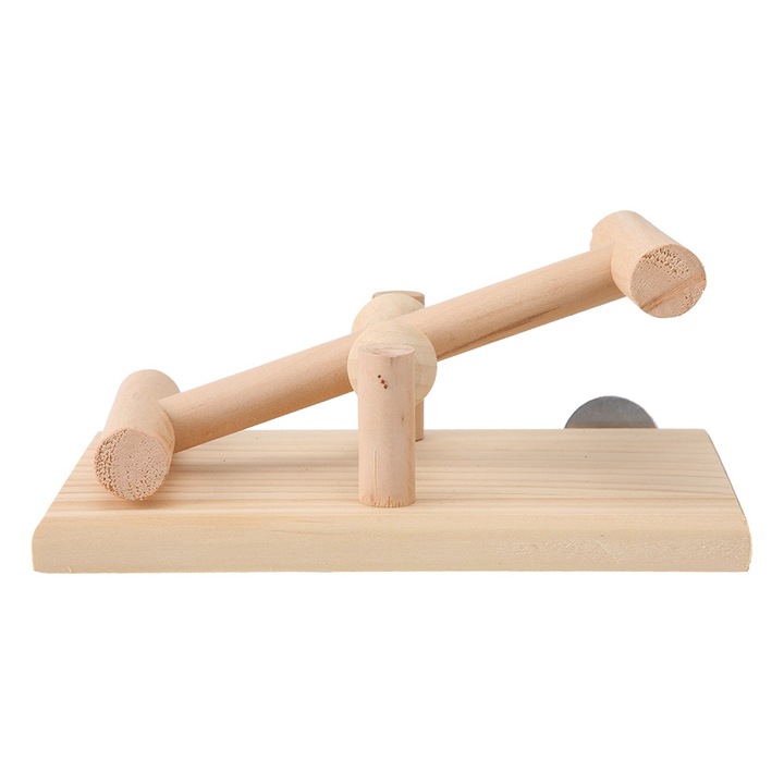 Jucarie de catarat cusca din lemn pentru animale de companie, chinchilla, soareci, Enforose