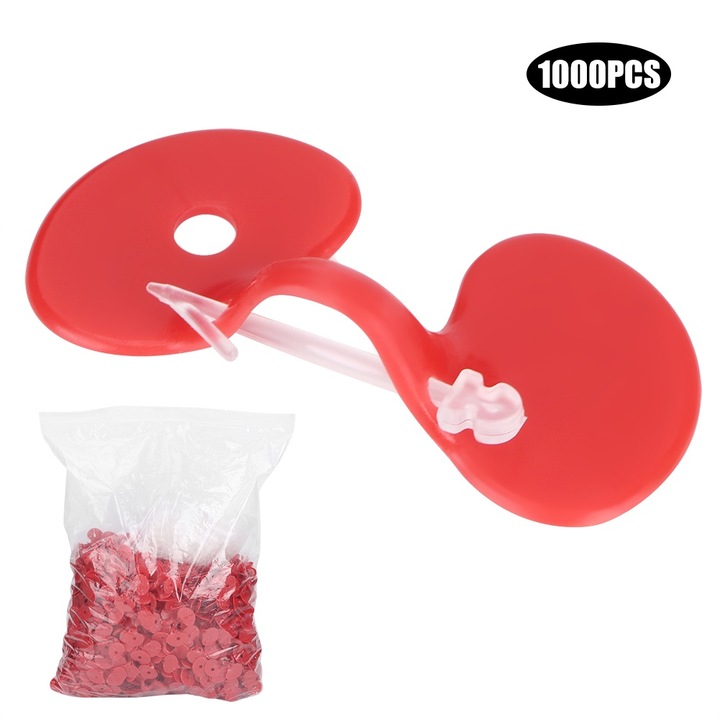 Set 1000 de bucati din plastic, Enforose, pui, pasari de curte, ochelari, ochelari, ochelari de protectie, cu gaura