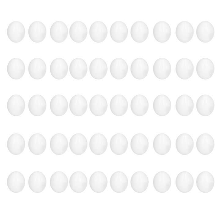 Set 50 Oua false de porumbei, Enforose, plastic, pentru incubatie