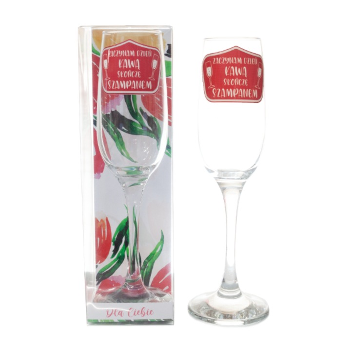 Pahar sampanie DIL, 200 ml, design special