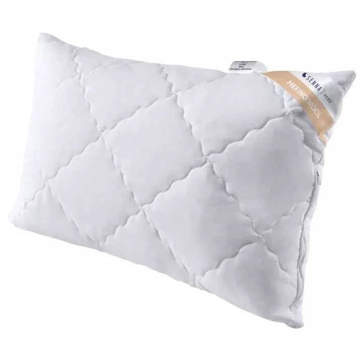 Perna 40x60 INTER-WIDEX din lana merino, alb