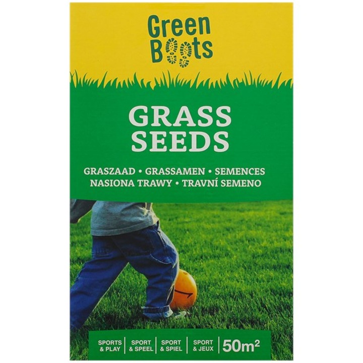 Seminte de gazon Green Boost, 1Kg, pentru 50 m2, verde