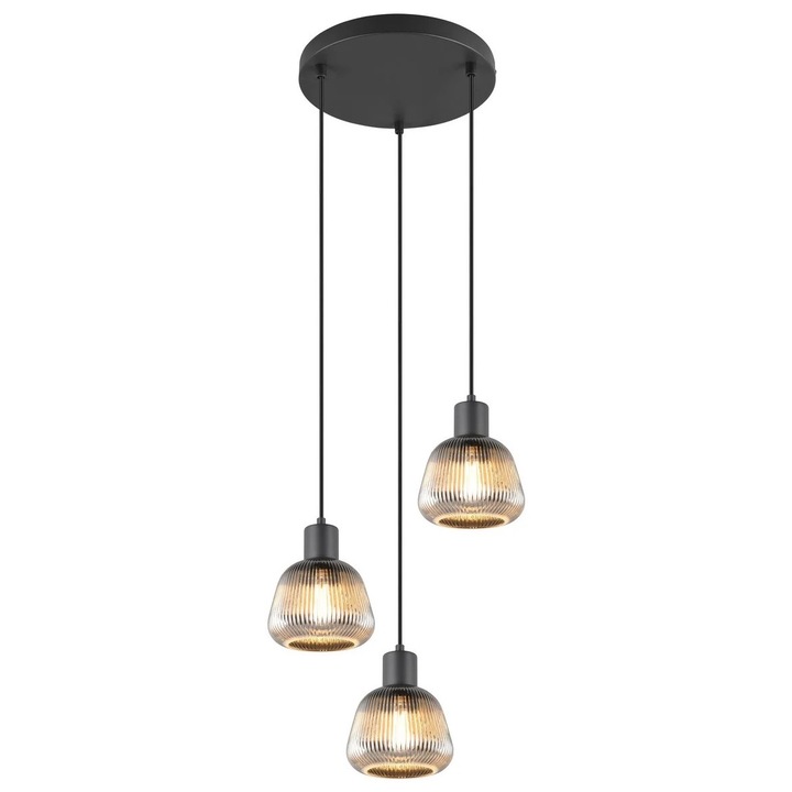 Полилей, Trio, 3xE27 25W, черен, различни размери