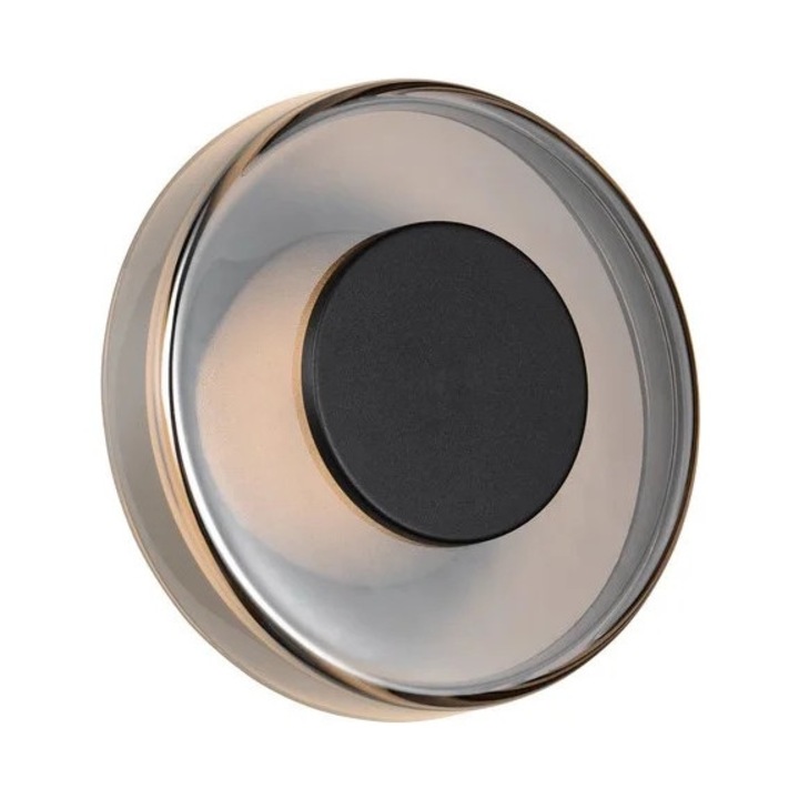 Lampa de perete Trio Celeste negru mat rotund LED 10W
