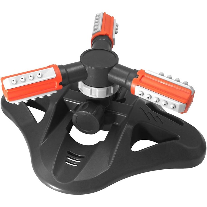 Aspersor rotativ 360 grade, reglabil, plastic ABS+TPR, 25x21x10cm, multicolor