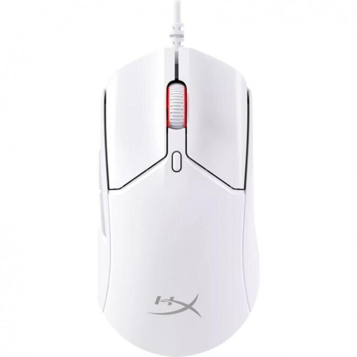 Mouse optic gaming HP Pulsefire Haste 2 Mini, 26000 DPI, alb, cu fir
