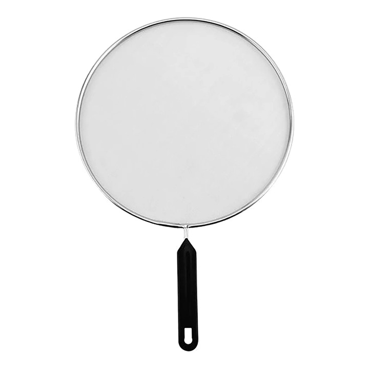 YANYXR serpenyőfedő, rozsdamentes acél, háromszögletű, TPR fogantyú, 120g