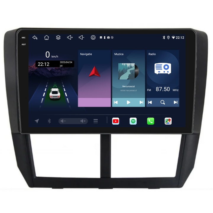 Navigatie PilotOn Subaru Impreza XV WRX 2007-2014 9 inch 6GB 128GB 8 CORE