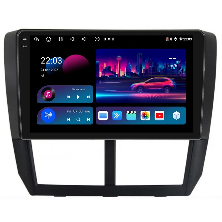 Navigatie PilotOn Subaru Impreza XV WRX 2007-2014 9 inch 4GB 64GB 8 CORE