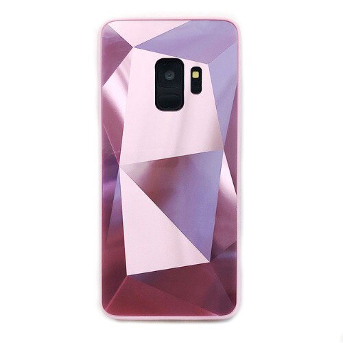 Husa Diamond Holografica glam tip mirror Oglinda Luxury Samsung Galaxy S9 PLUS PINK, ROZ