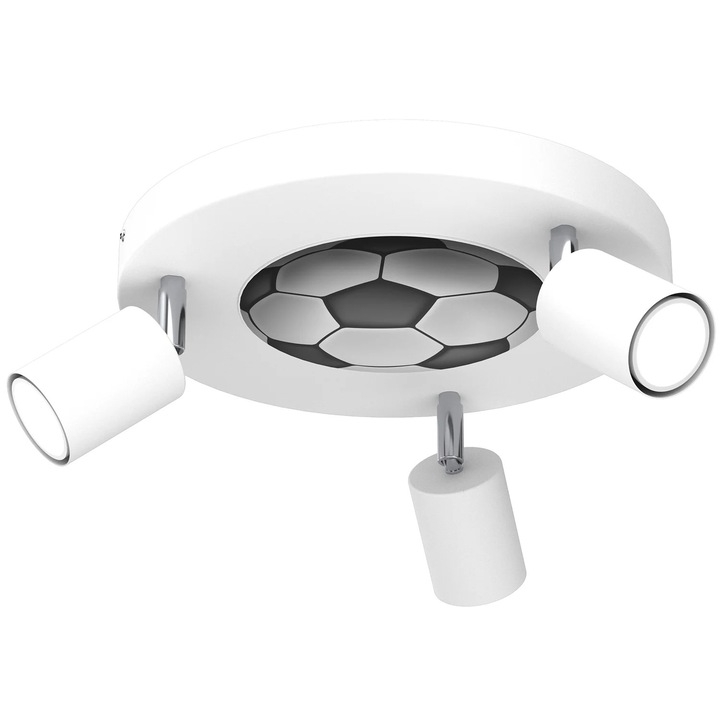 Таванна лампа Luminex Spots, 3 бели рефлектора, 3xGU10 8W