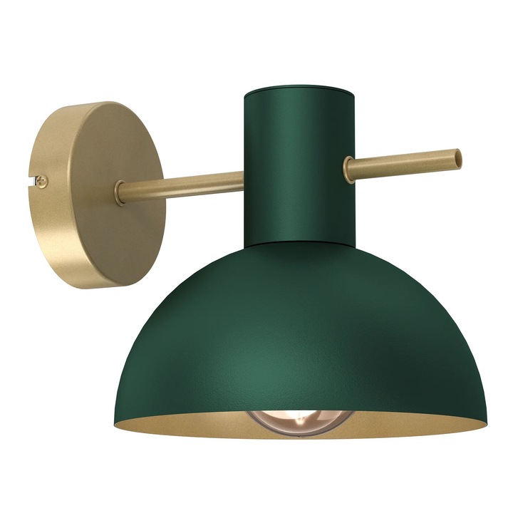 Luminex Estate Мини стенна лампа, зелено-златна, 1xE27, 15W
