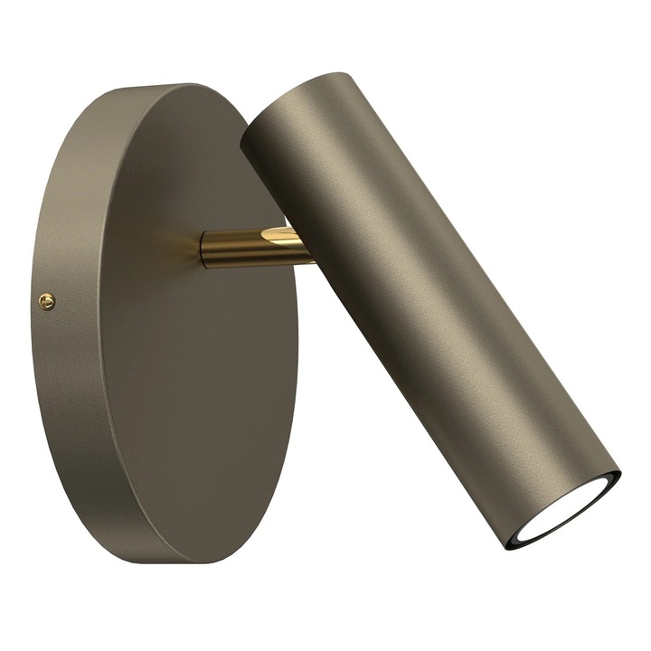 Стенна лампа Luminex Axion, тръба, 8W, златиста