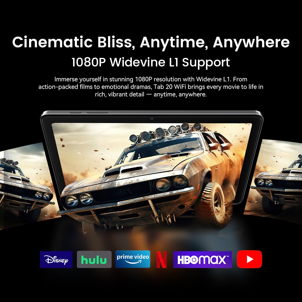 Tableta Blackview TAB 20 WIFI, 10.1"HD+IPS Ecran, Gemini Al 2.0, Android 15, 12GB+64GB(TF 2TB), 5G WIFI, Octa-Core, 6600mAh, 8+5MP/BT 5.0/GPS, Albastru