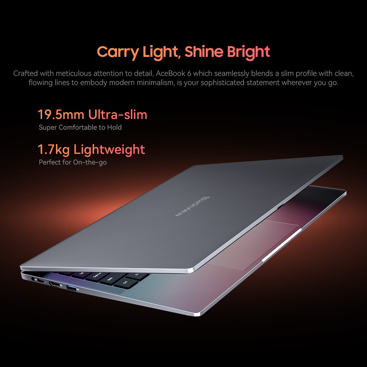 Laptop Blackview Acebook 6, 16GB DDR4 256GB SSD, Intel N150 3.6GHz