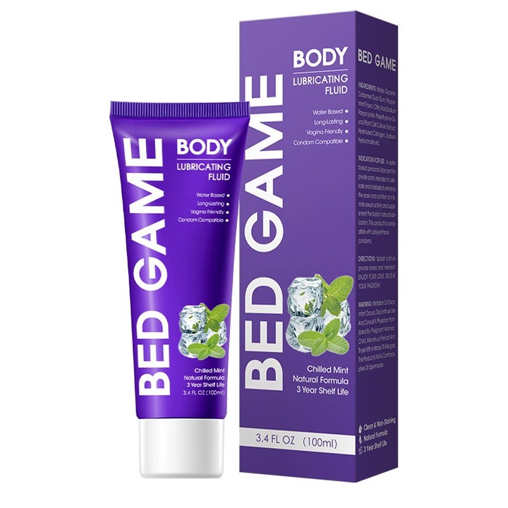 Lubrifiant pe baza de apa, Chelfonds®, gel oral, vaginal si anal cu aroma de fructe, usor de curatat, 200ml, Menta