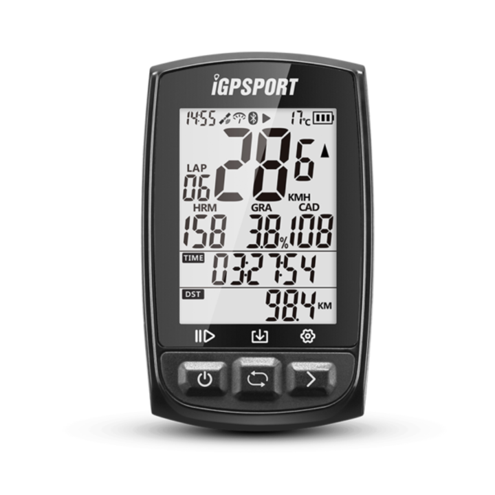 GPS kerékpár komputer IGS50S + BH50, fekete