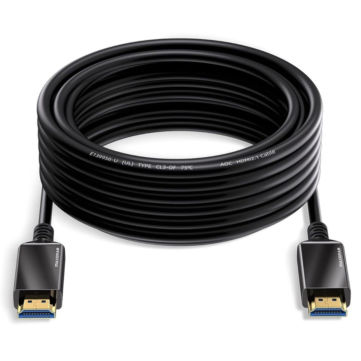 Maxonar 8K HDMI кабел 10 метра 48 Gbps HDMI 2.1 CL3 eARC Dynamic HDR Atmos