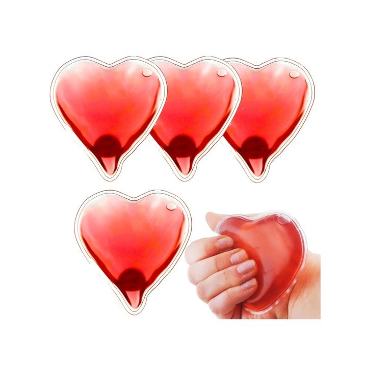 Комплект от 4 многократни грейки за ръце Martom, червени