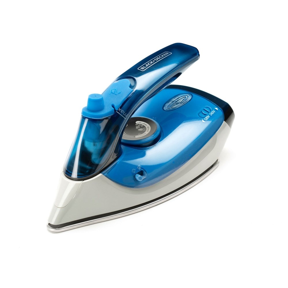 Fier de călcat Black & Decker BXIR1000E, 1000W, albastru-argintiu