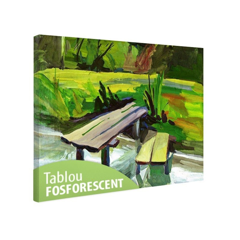 Tablou fosforescent Pictura cu guase, 90x52 cm