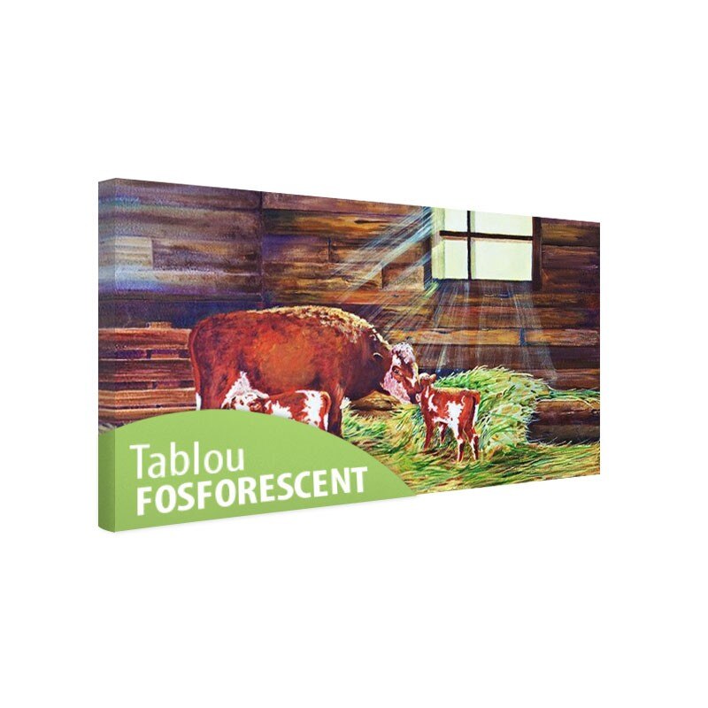 Tablou fosforescent In staul, 120x52 cm