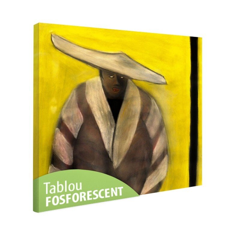 Tablou fosforescent Cu palarie 40x40cm