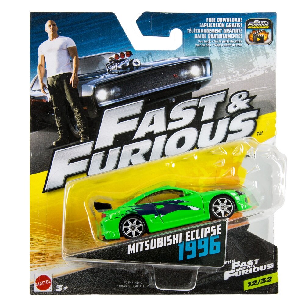Masinuta Mattel Fast and Furious Mitsubishi Eclipse 1996 - eMAG.ro