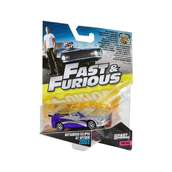 Masinuta Mattel Fast and Furious 2, Mitsubishi Eclipse GT Spyder