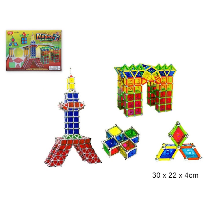 Mágneses blokkok 108 db-os Gazelo Toys