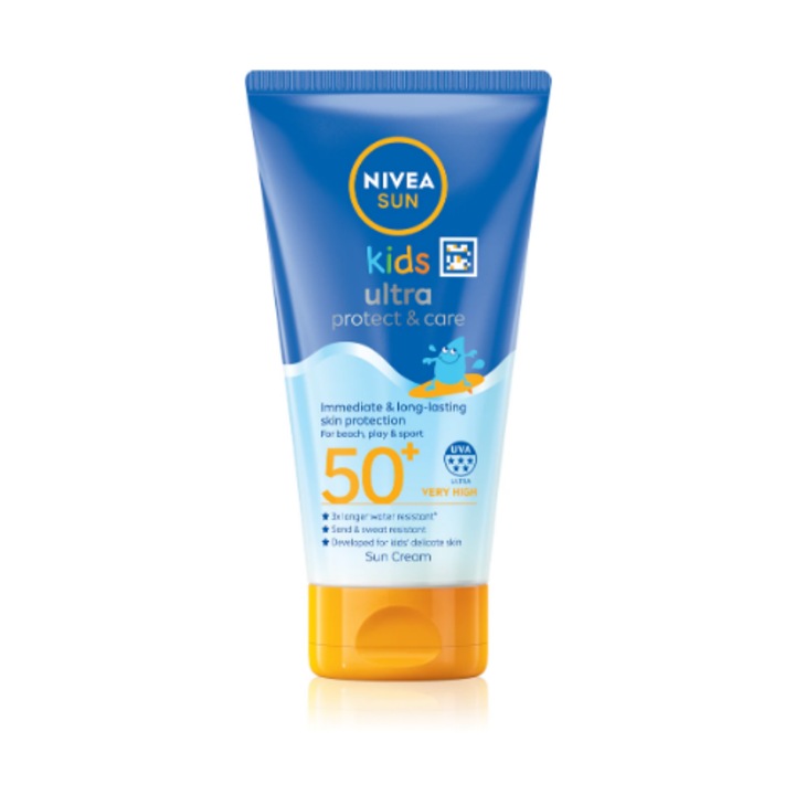 Детски слънцезащитен лосион Nivea, SPF 50+, 150 мл