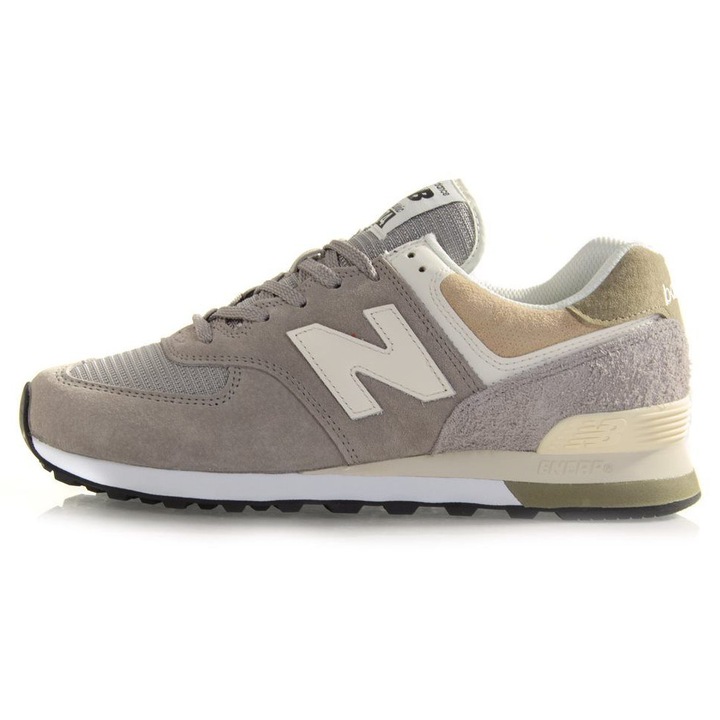 Спортни обувки ML574TT2, New Balance, Естествена кожа, Сив