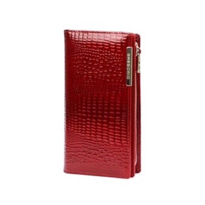 Portofel dama Gregorio GF124, piele, negru