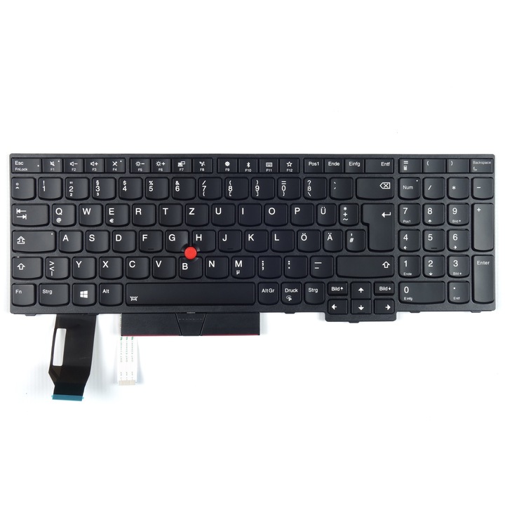 Háttérvilágításos QWERTZ DE billentyűzet Lenovo Thinkpad T590 P52 P53 P72 készülékhez