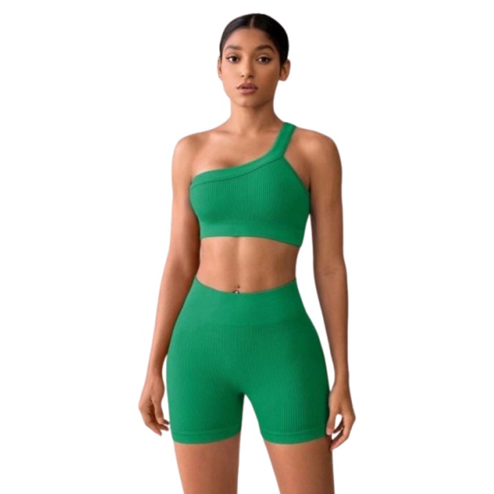 Set fitness femei, Power Move, culoare verde, marime S