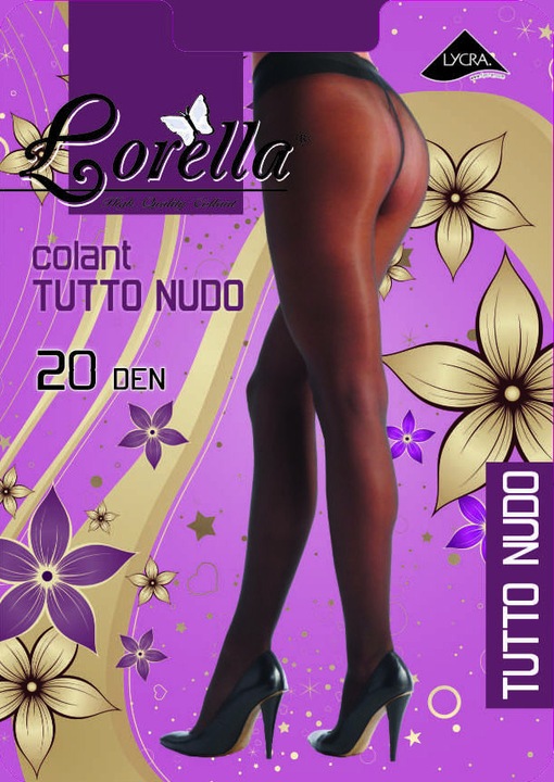 Dres dama Lorella Tutto Nudo 20 Den, Bronz
