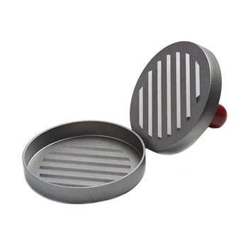 Presa burger Cooking by Heinner, cu maner de lemn, 12 cm Presa burger Cooking by Heinner, cu maner de lemn, 12 cm