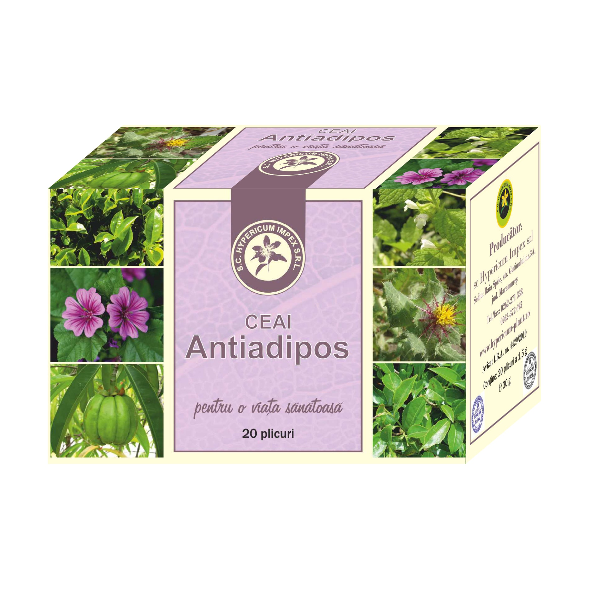 Antiadipos ceai 20 doze Hypericum Impex