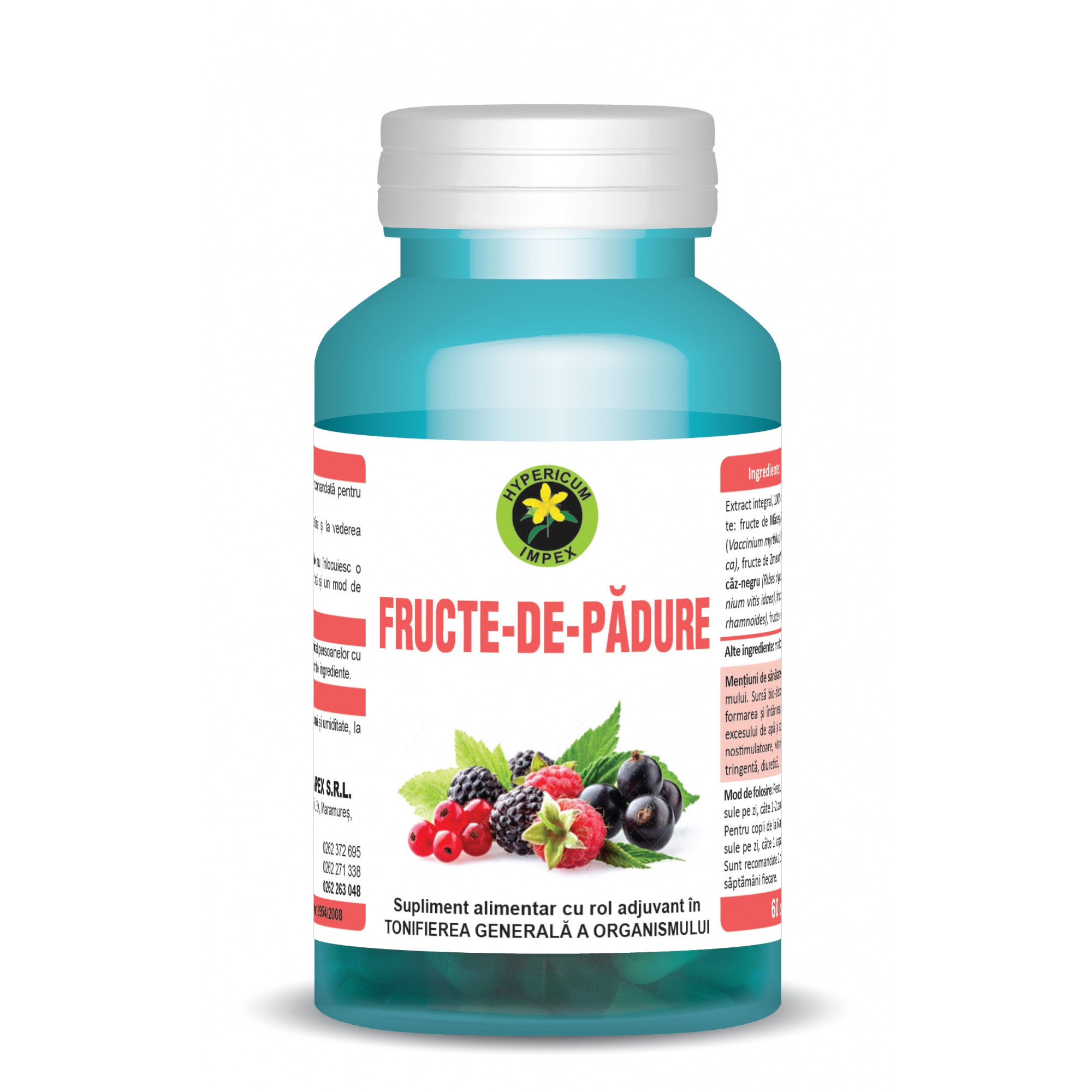 Fructe de padure 60 capsule Hypericum Impex