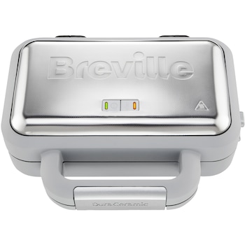 Aparat de vafe Breville VST072X-01, 850W, Placi antiaderente Duraceramic, Inox/Alb Aparat de vafe Breville VST072X-01, 850W, Placi antiaderente Duraceramic, Inox/Alb
