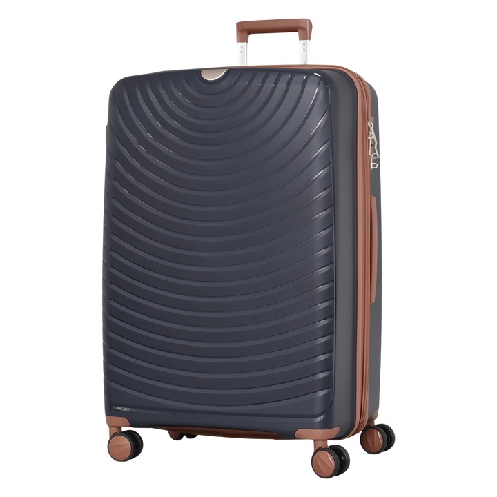 PERFECT++LINE PP 88005 bőrönd, bővíthető, 75/49/30 cm, sötétkék