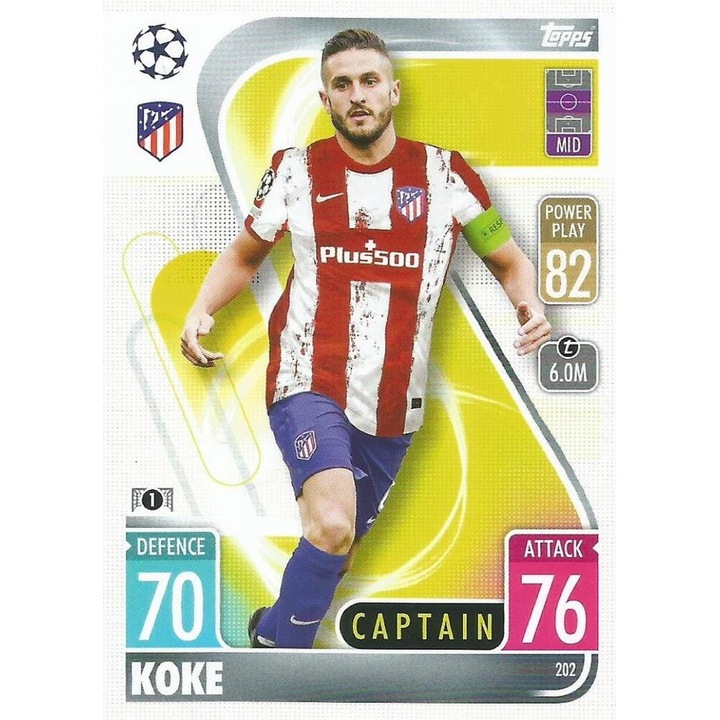 Jocuri de societate, Match Attax 2021/22, Koke, Atletico de Madrid, set