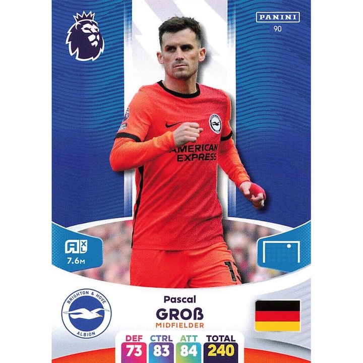 Висша лига 2024 90 Паскал Грос Панини Адреналин XL