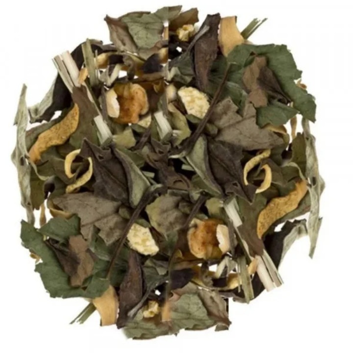 Ceai Alb Chinezesc cu Lemongrass, Mar, Coaja si Flori de Portocal, Geisha s Smile 200g - 5 O Clock Tea