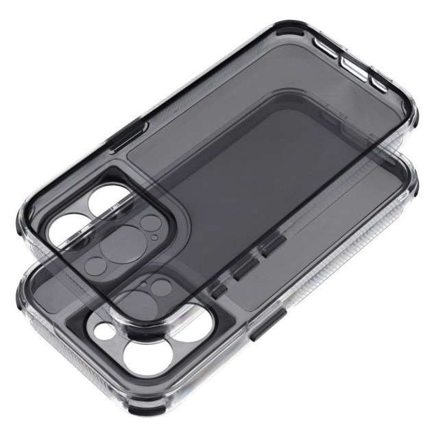 Husa Upzz® Matrix Super Protectie Compatibila Cu iPhone 16 Pro, AntiShock, Grad Militar De Rezistenta, Negru